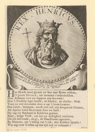Portrait of Henry II the Holy, Holy Roman Emperor