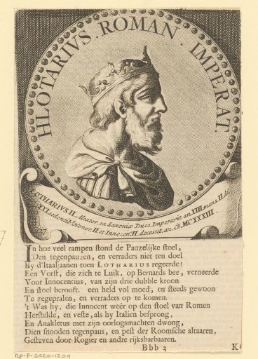 Portrait of Lothair III, Holy Roman Emperor