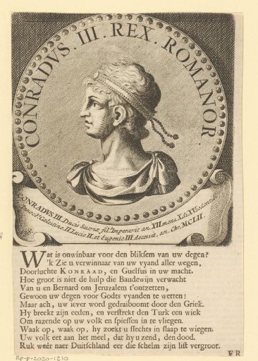 Portrait of Conrad III of Hohenstaufen, King of Germany and Emperor of the Roman Empire