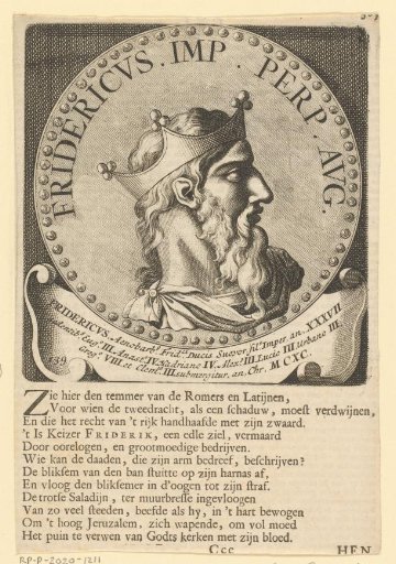 Portrait of Frederick I Barbarossa, Holy Roman Emperor