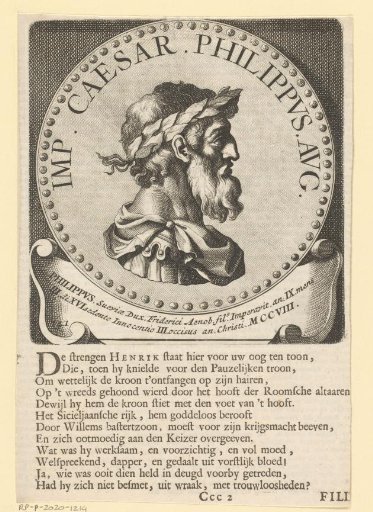 Portrait of Philip of Swabia, King of Germany