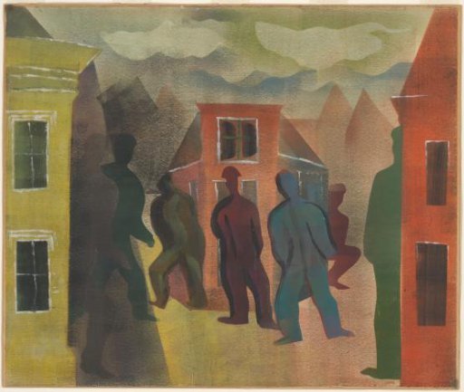 Street scene with figures