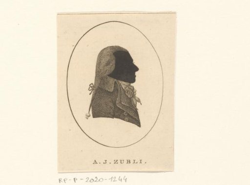 Silhouette Portrait of Ambrosius Justus Zubli
