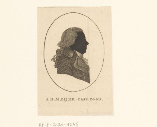 Silhouette Portrait of Jan Hendrik Meijer