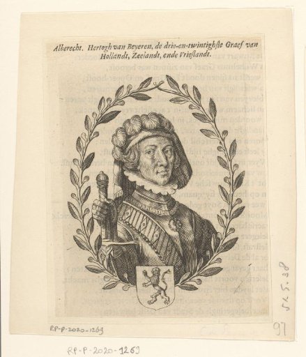 Portrait of Albert of Bavaria, Count of Holland, Hainaut and Zeeland