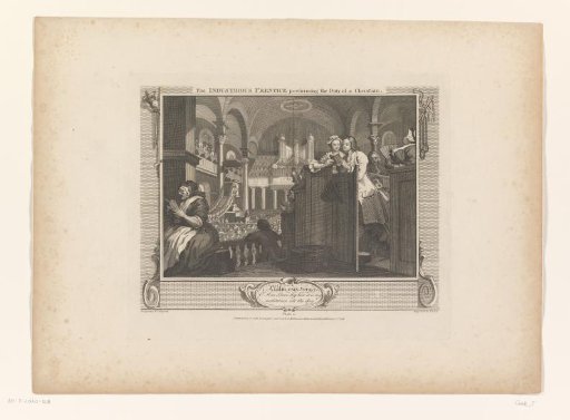 The Diligent Pupil Fulfills His Christian Duty (plate 2)