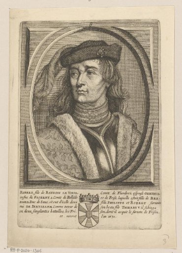 Portrait of Robert I the Frisian, Count of Flanders