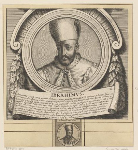Portrait of Ibrahim I, Sultan of Turkey