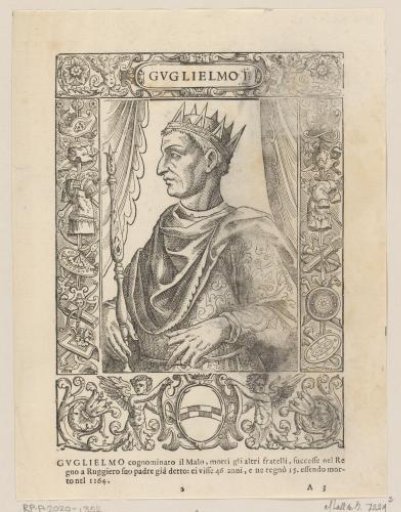 Portrait of William I, King of Sicily