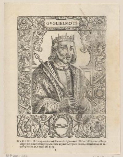 Portrait of Willem II, King of Sicily
