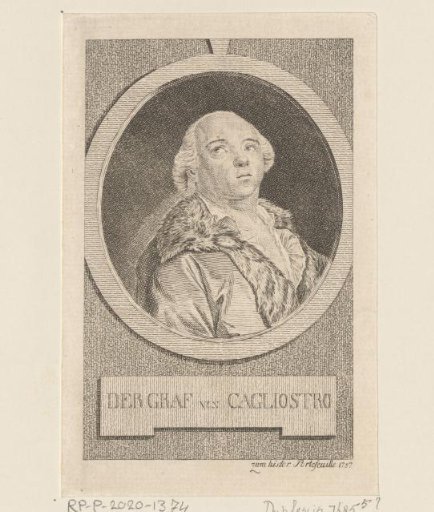 Portrait of Alessandro Cagliostro