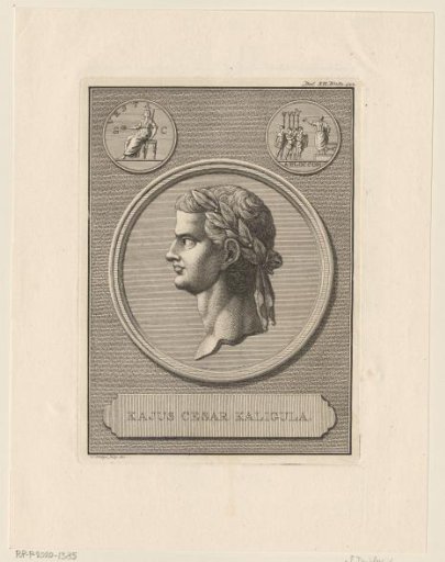 Portrait of Caligula, Emperor of the Roman Empire