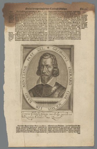 Portrait of Georg Eberhard, Count of Solms-Lich, Münzenberg and Sonnewalde