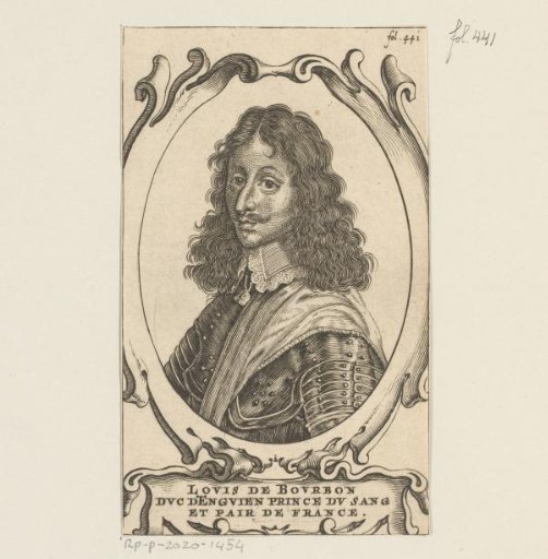 Portrait of Lodewijk II de Bourbon-Condé, Duke of Enghien
