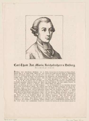 Portrait of Carl Theodor Anton Maria von Dalberg