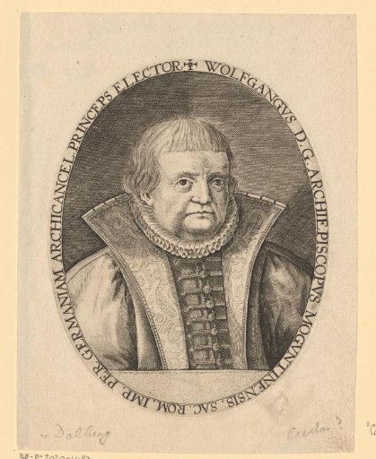 Portrait of Wolfgang von Dalberg, Archbishop and Elector of Mainz