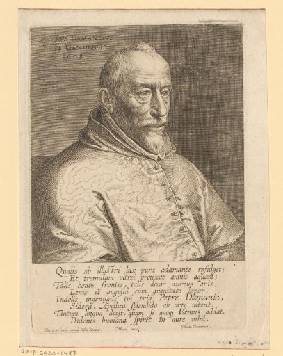 Portrait of Pieter Damant, Bishop of Ghent