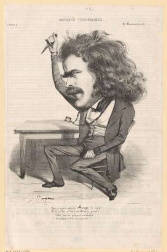 Caricature of Pierre-Martinien Tousez