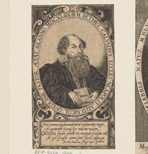 Portrait of Sethus Calvisius II at the age of 42