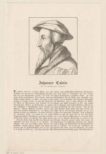 Portrait of Johannes Calvin