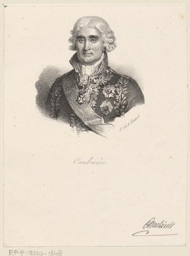 Portrait of Jean-Jacques Régis de Cambacérès, Duke of Parma