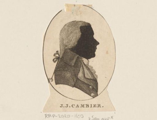 Silhouette portrait of Jacob Jan Cambier