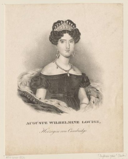Portrait of Augusta of Hesse-Kassel, Duchess of Cambridge