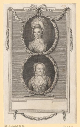 Portraits of Elisabeth Bekker and Agatha Deken