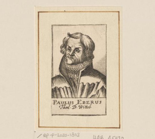 Portrait of Paul Eber