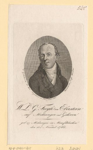 Portrait of Wilhelm Ludwig Gottlob Freiherr von Eberstein