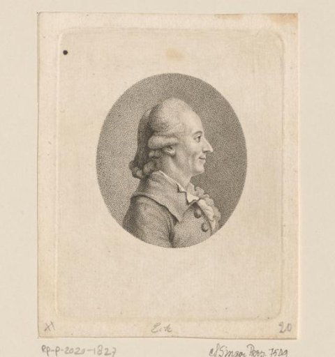 Portrait of a man, possibly Johann Georg Eck