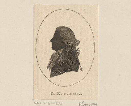 Silhouette portrait of Lambert Engelbert van Eck