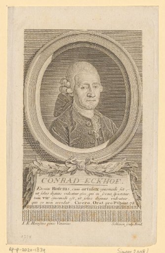 Portrait of Konrad Ekhof