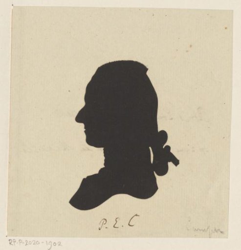 Silhouette portrait of Petrus Camper