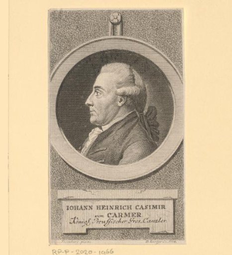 Portrait of Johann Heinrich Casimir Carmer