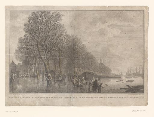 Flood on the Kattenburgerplein in Amsterdam, 1775