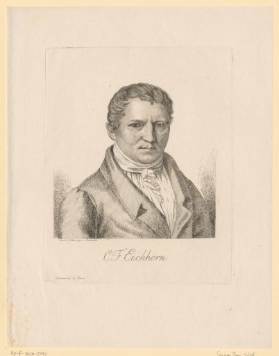 Portrait of Christian Friedrich Eichhorn or Karl Friedrich Eichhorn