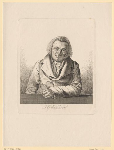 Portrait of Johann Gottfried Eichhorn