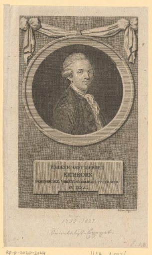 Portrait of Johann Gottfried Eichhorn
