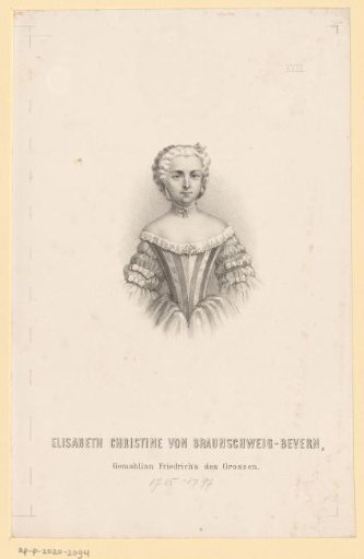 Portrait of Elisabeth Christine of Brunswick-Bevern