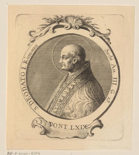 Portrait of Pope Adeodatus I