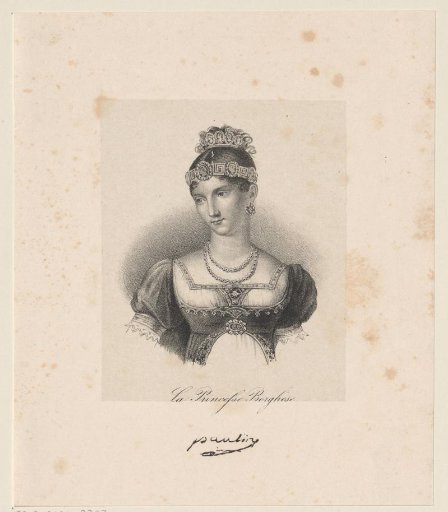 Portrait of Maria Pauline Bonaparte