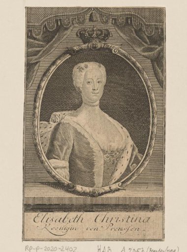 Portrait of Elisabeth Christine of Brunswick-Bevern