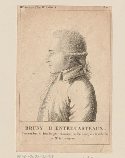 Portrait of Antoine de Bruni d'Entrecasteaux