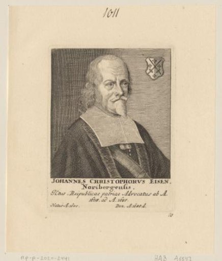 Portrait of Johann Christoph Eisen
