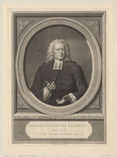 Portrait of Adriaan Johannes Elzevier at the age of 52
