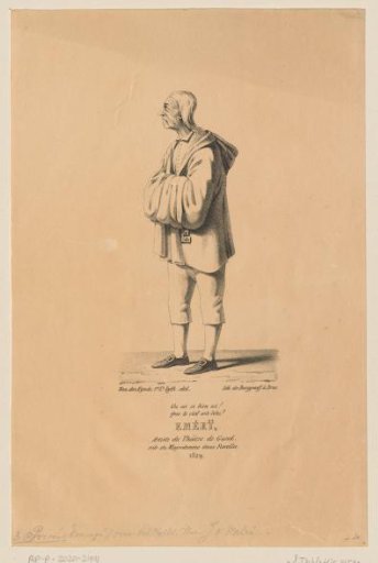 Portrait of the actor Emérij in the role of Majordomo