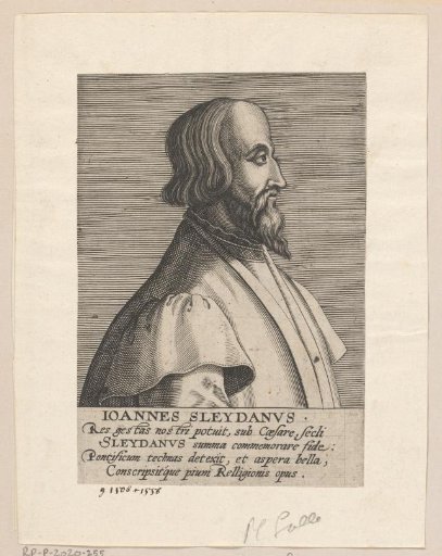 Portrait of Johannes Sleidanus