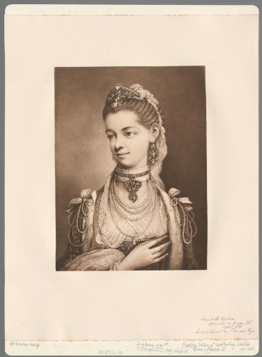 Portrait of Charlotte of Mecklenburg, Queen of Great Britain and Ireland