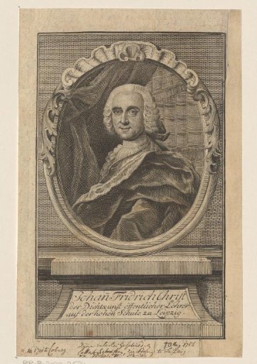 Portrait of Johann Friedrich Christ